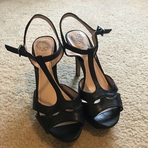 Vince Camuto Black Platform Sandals